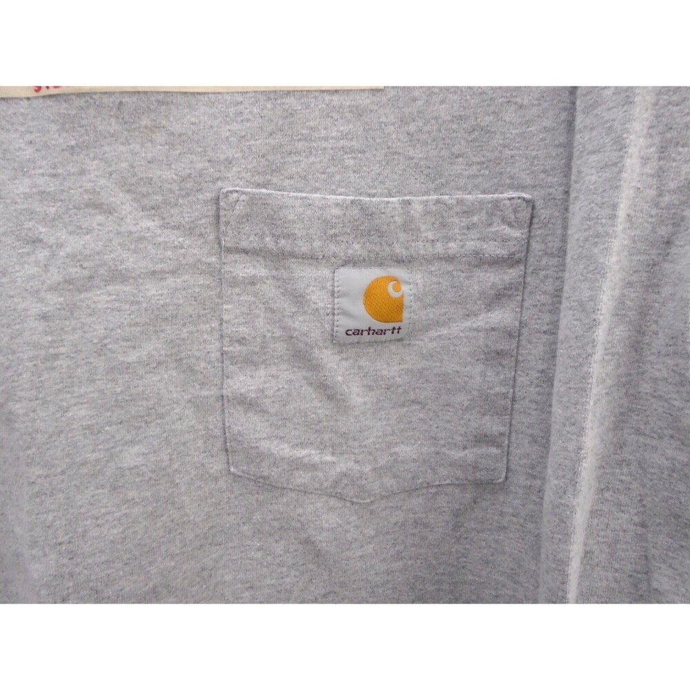 Carhartt K126 Mens Size XL Mid-weight Long Sleeve Oversized Gray Workwear - Picture 5 of 8